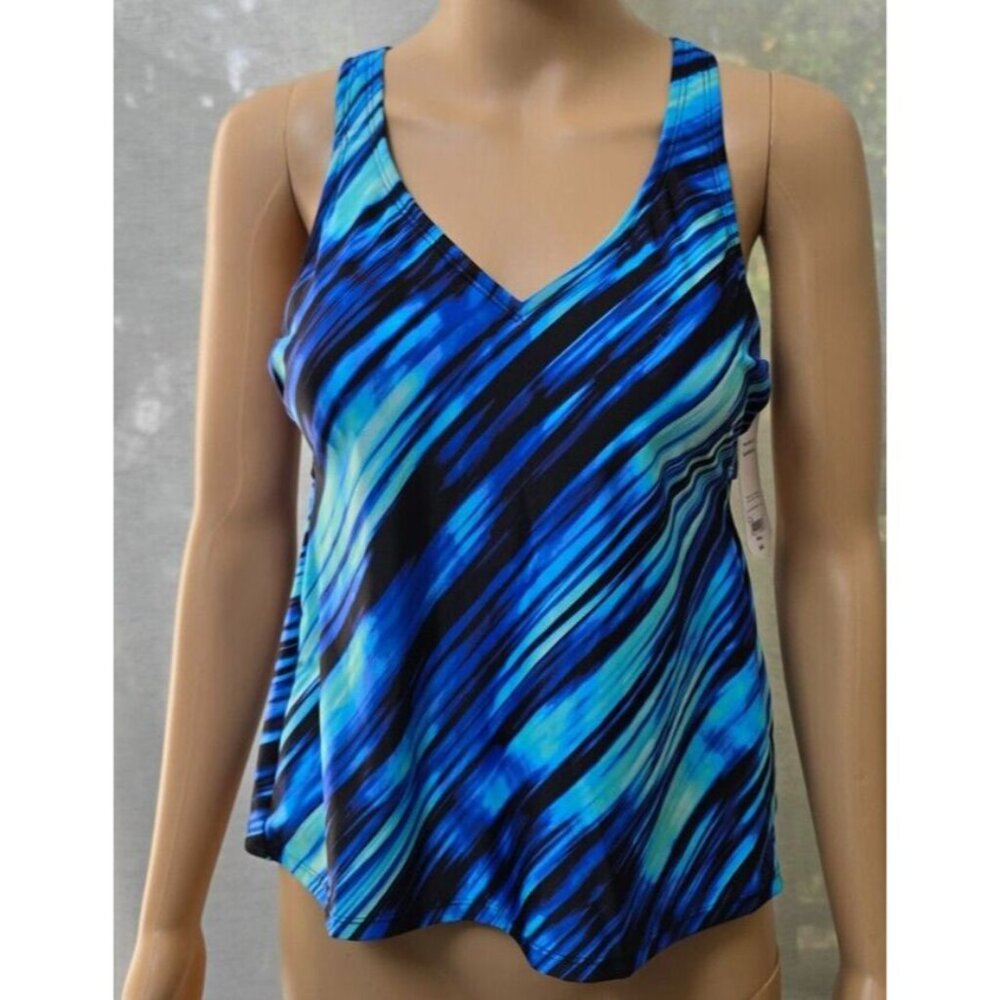 Xersion Tankini Swimsuit Top. Small - Picture 4 of 7
